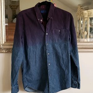 Etudes france denim button shirt